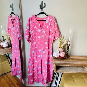 Never a Wallflower Embroidered Floral Maxi Dress